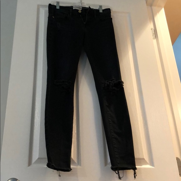 Frame stretch ripped jeans - Picture 3 of 4